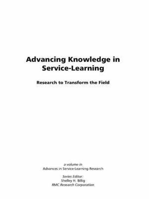 cover image of Advancing Knowledge in Service-Learning